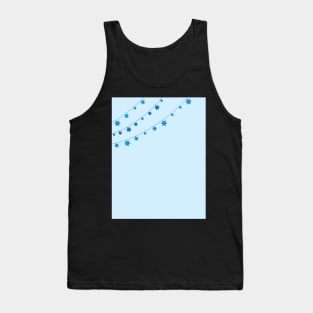 Light Blue Background and Star of David Bunting Tank Top